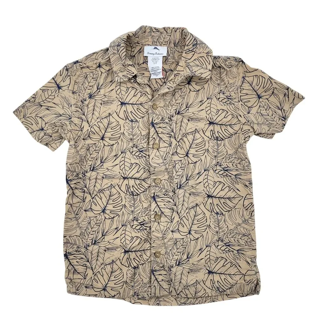 Tommy Bahama Kids 2-Piece Cabana Shirt Shorts Set Size 7-8, M Cotton Tropical